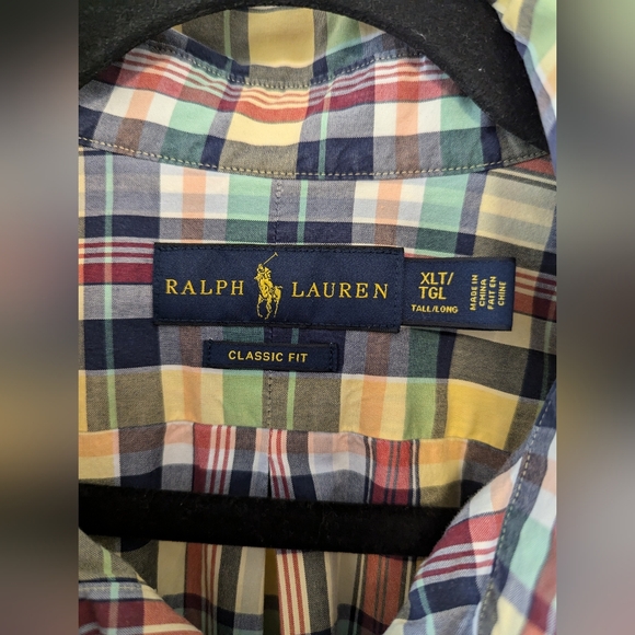 Ralph Lauren Polo Classic Fit Plaid Button Down Shirt - Picture 3 of 6